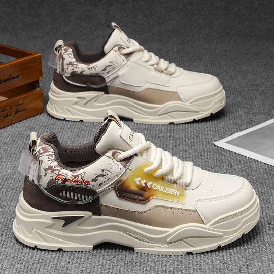 Damen chunky Sneakers mit stabiler Sohle und atmungsaktivem Obermaterial EB