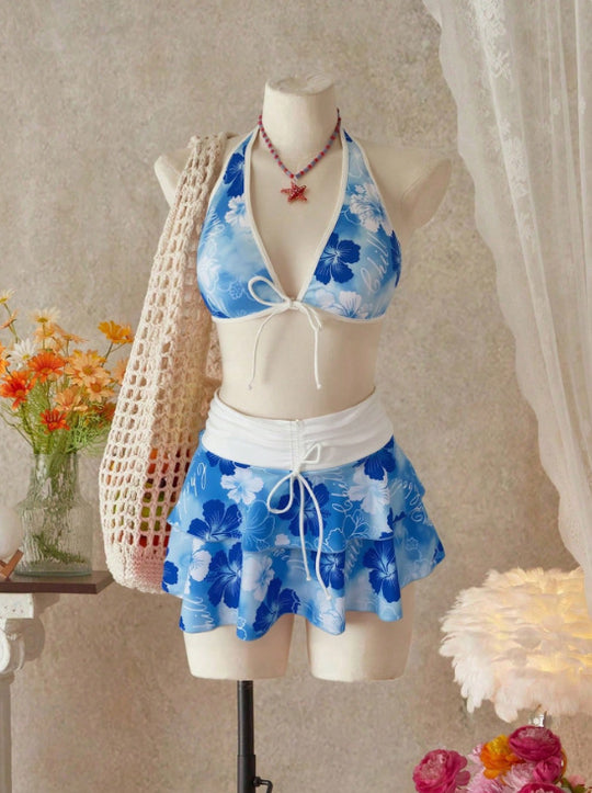 Damen Bikini-Set mit Rock EB