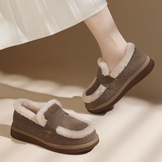 Damen warme Hausschuhe mit weichem Futter EB