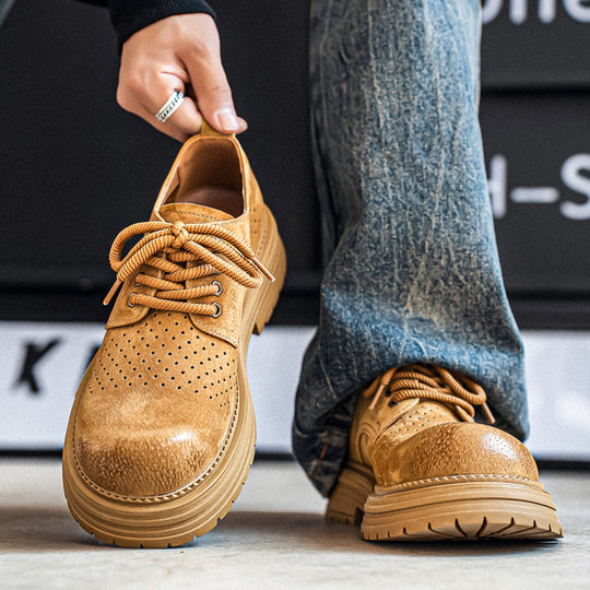 Damen modische Schnürschuhe mit atmungsaktiver Oberflächenstruktur EB