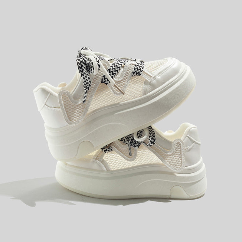 Damen Trendige und atmungsaktive Sneakers mit stabiler Sohle EB