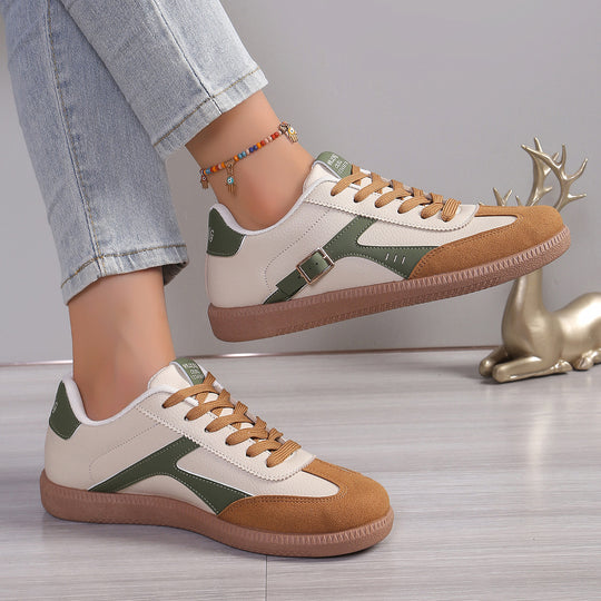 Damen Sportliche Sneakers im retro-inspirierten Design mit atmungsaktiver Mesh-Oberfläche EB