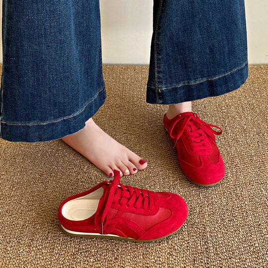 Damen bequeme und atmungsaktive Sneaker mit rutschfester Sohle EB