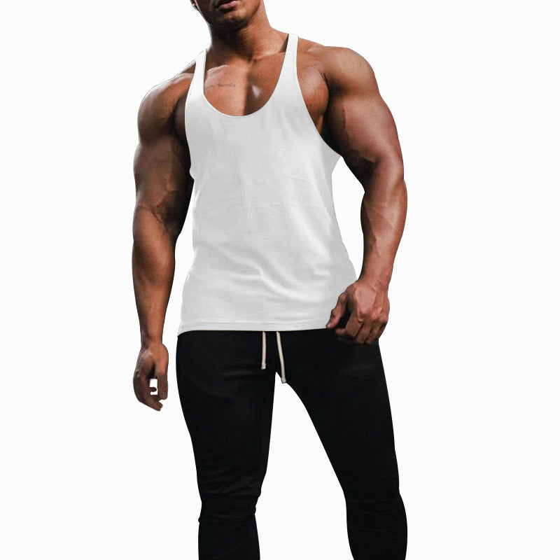 Herren Sporttanktop mit racerback Design und atmungsaktiver Baumwolle EB