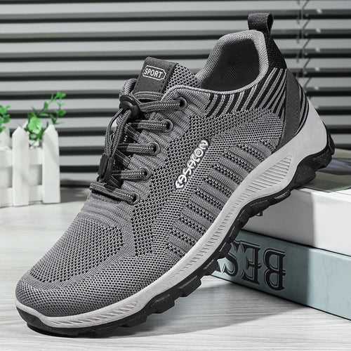 Damen Sportliche Mesh-Laufschuhe mit elastischem Schnürsystem EB