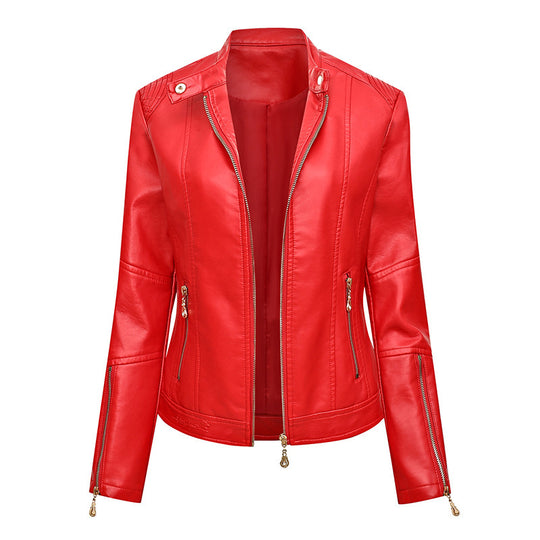 Damen Kunstlederjacke im Biker-Stil EB
