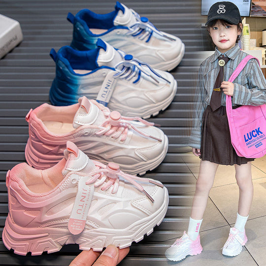 Damen modische Sneakers mit modernem Lagermuster und rutschfester Sohle EB