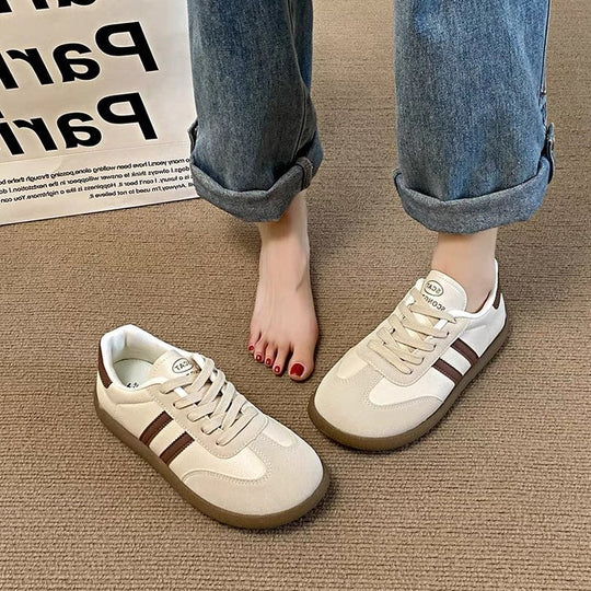 Damen Komfortable Sneakers mit hochwertigem Obermaterial und dämpfender Sohle EB