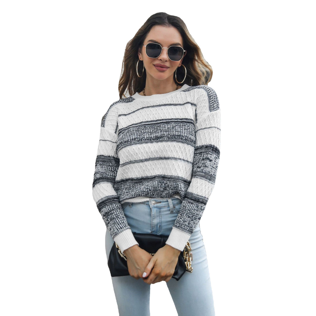 Damen Urbaner Strickpullover mit strukturiertem Muster EB