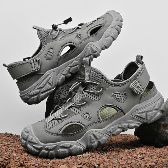 Damen Atmungsaktive Sport-Sandalen mit Anti-Rutsch-Sohle und Verstellbarem Schnellschnürsystem EB