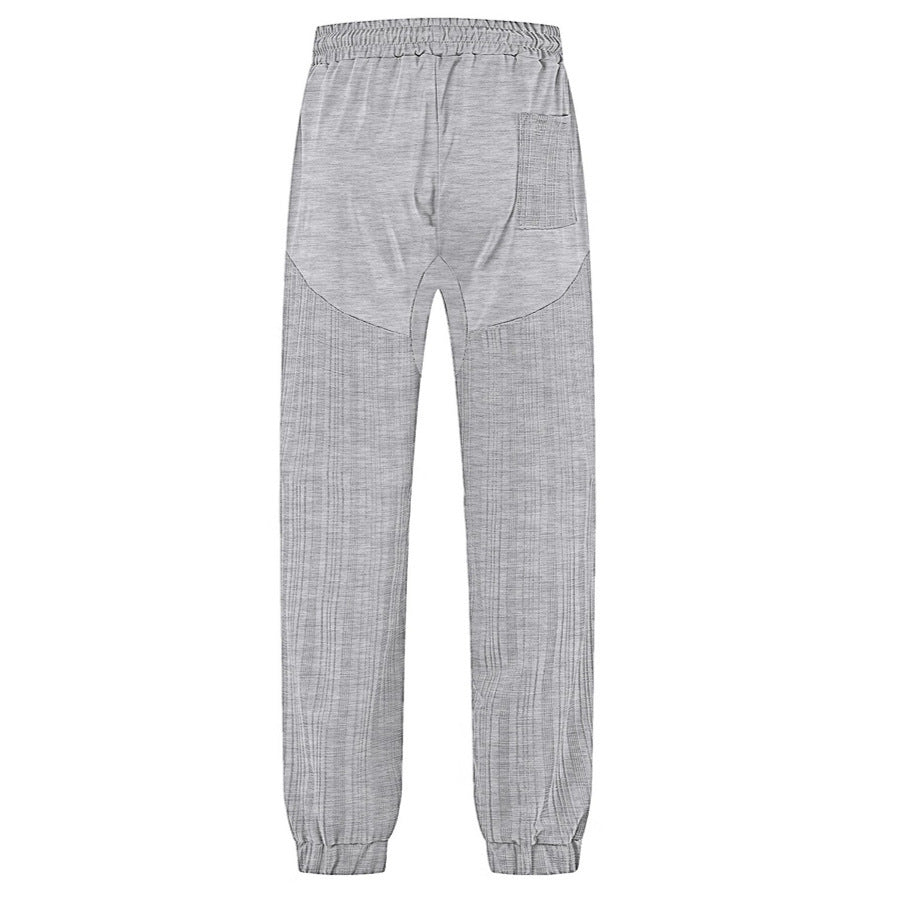 Damen sportliche Jogginghose mit elastischem Bund und strukturiertem Design EB