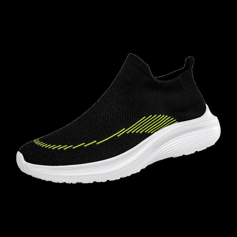 Damen Atmungsaktive Sport Sneakers mit flexiblem Strick-Obermaterial EB