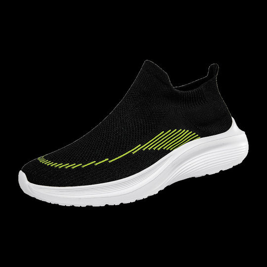 Damen Atmungsaktive Sport Sneakers mit flexiblem Strick-Obermaterial EB