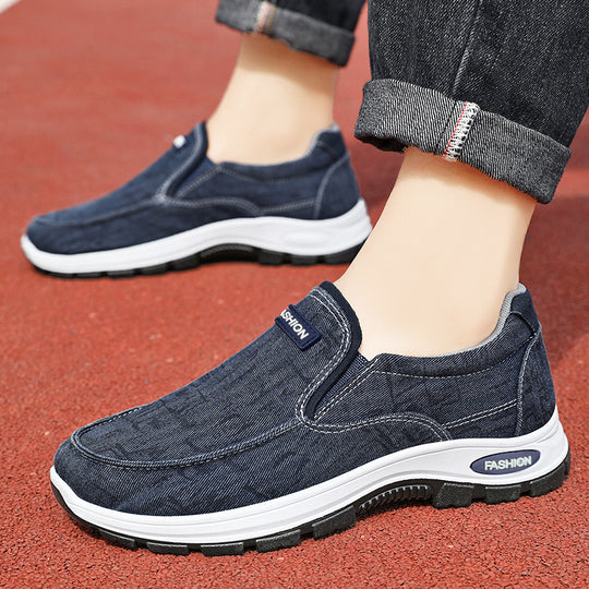Damen Komfortable Slip-On Freizeitschuhe mit flexibler Sohle EB