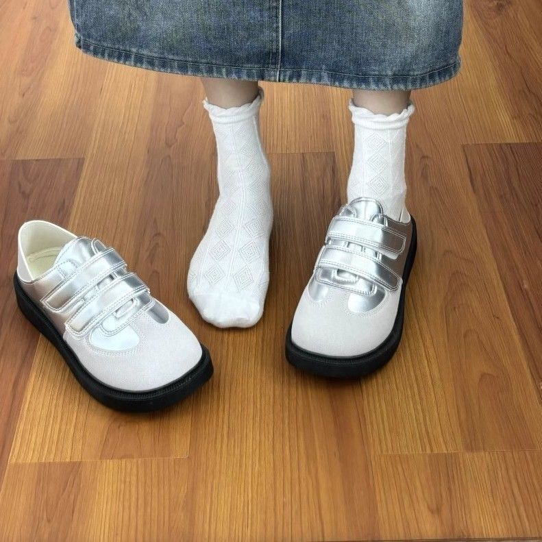 Damen Komfortable Klettverschluss-Sneaker mit atmungsaktivem Obermaterial EB