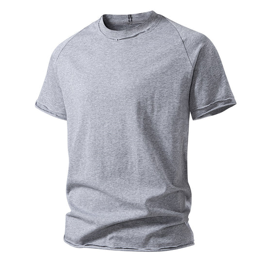 Herren lässiges Kurzarmshirt mit modischem Schnitt und atmungsaktiver Baumwolle EB
