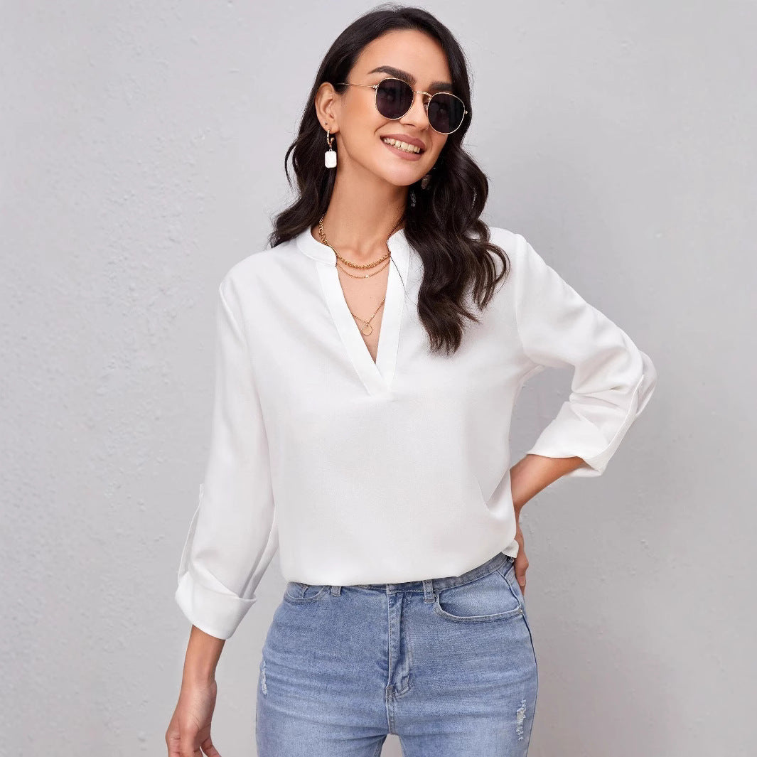 Damen Elegantes und modernes Blusenshirt EB