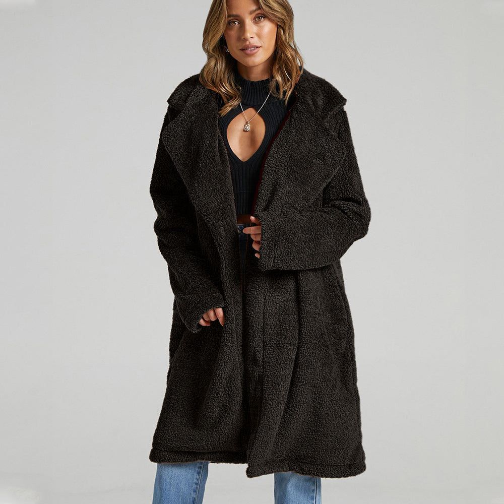 Damen Lange Fleecejacke EB
