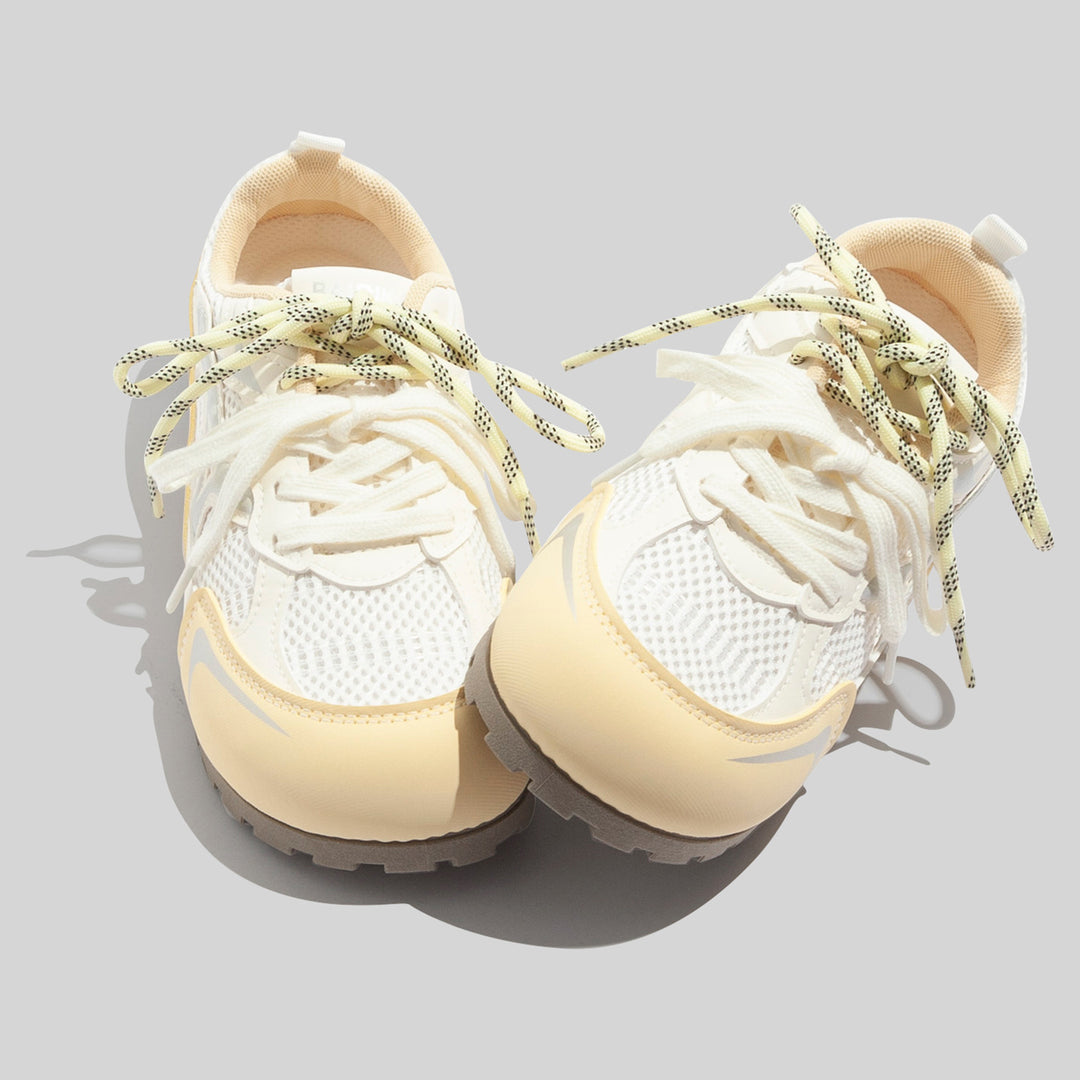 Damen Atmungsaktive Multifunktionssneakers mit elastischen Schnürsenkeln und rutschfester Sohle EB