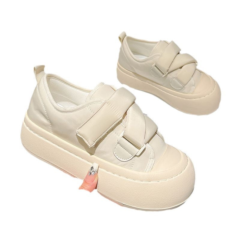 Damen Sneakers mit hohem Plateau und praktischem Klettverschluss EB