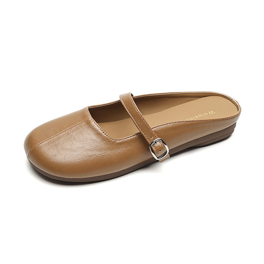Damen bequeme Ballerinas mit verstellbarem Riemen EB
