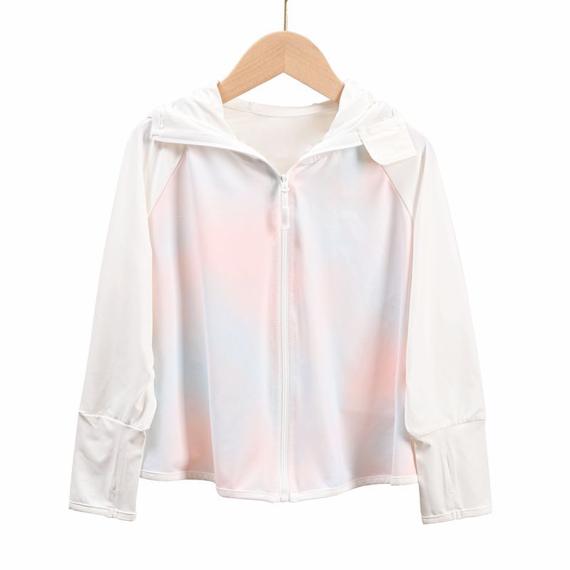 Damen sportliche Zip-Jacke mit niedlichem Aufdruck R&B