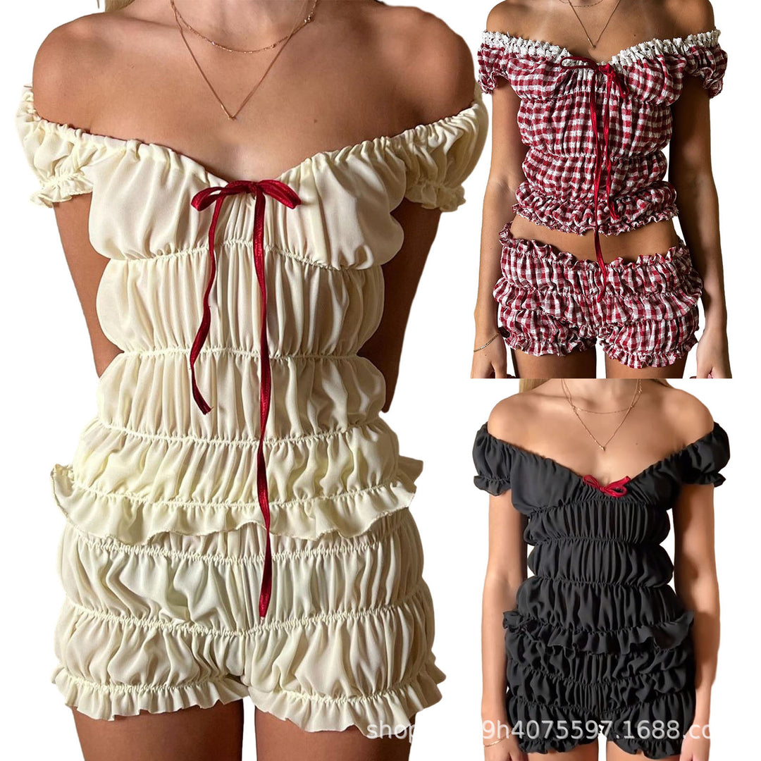 Damen Off-Shoulder Sommeroverall EB