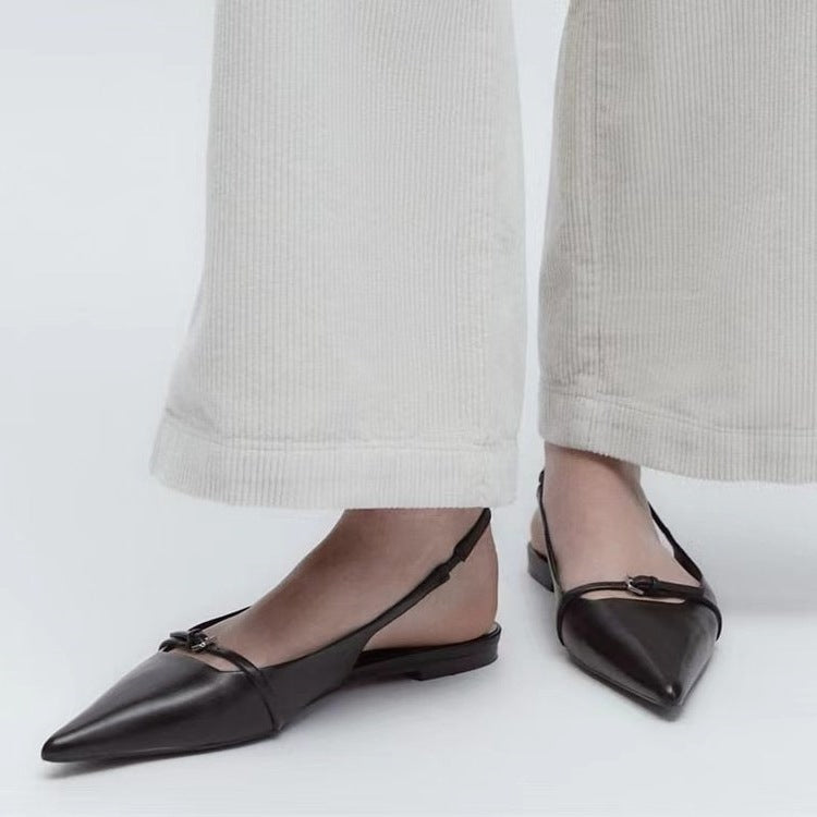 Damen elegante Slingback Ballerinas EB