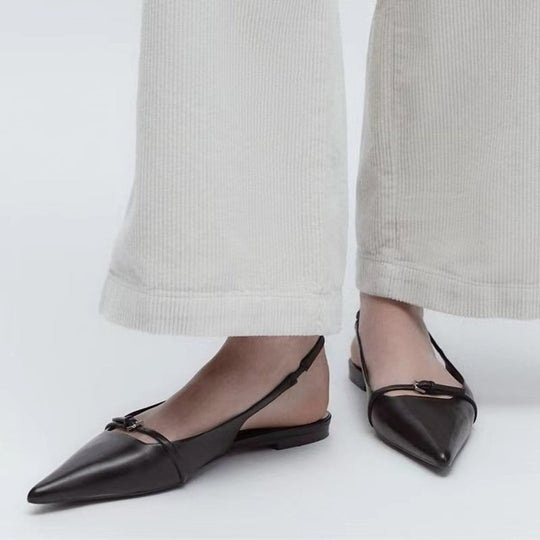Damen elegante Slingback Ballerinas EB