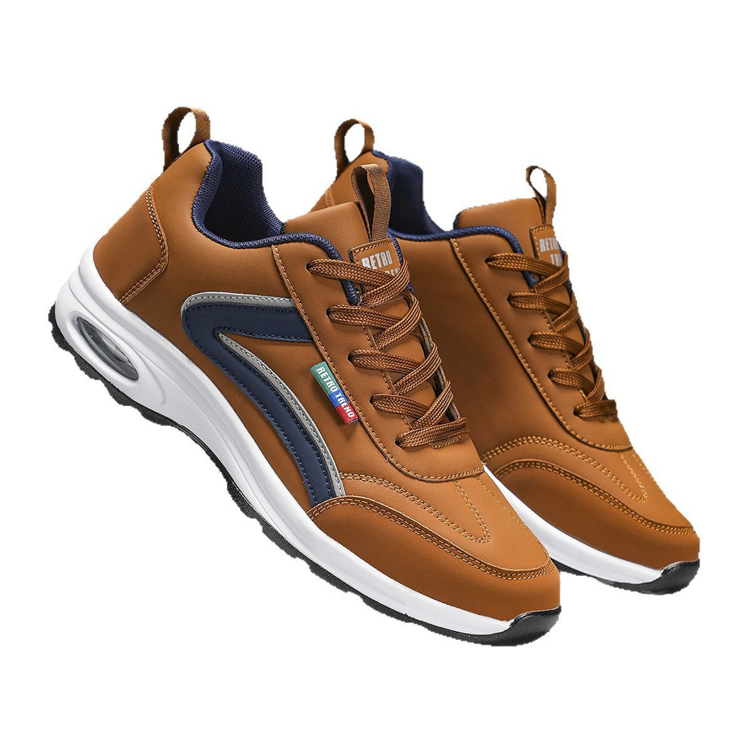 Herren atmungsaktive Freizeit-Plateau-Sneaker mit Luftkammersohle und gepolstertem Komfortfußbett EB