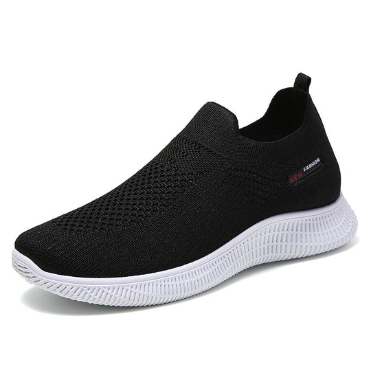 Damen Slip-On Freizeitschuhe mit atmungsaktivem Obermaterial und rutschfester Sohle EB