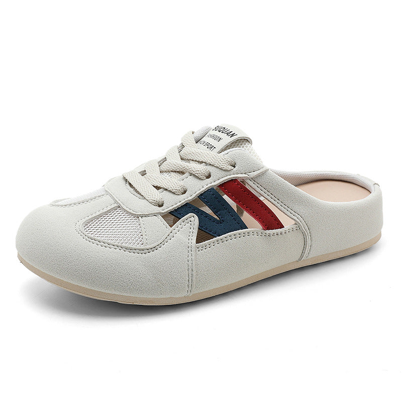 Damen Sportliche Clogs mit atmungsaktiver Mesh-Konstruktion und rutschfester Außensohle EB