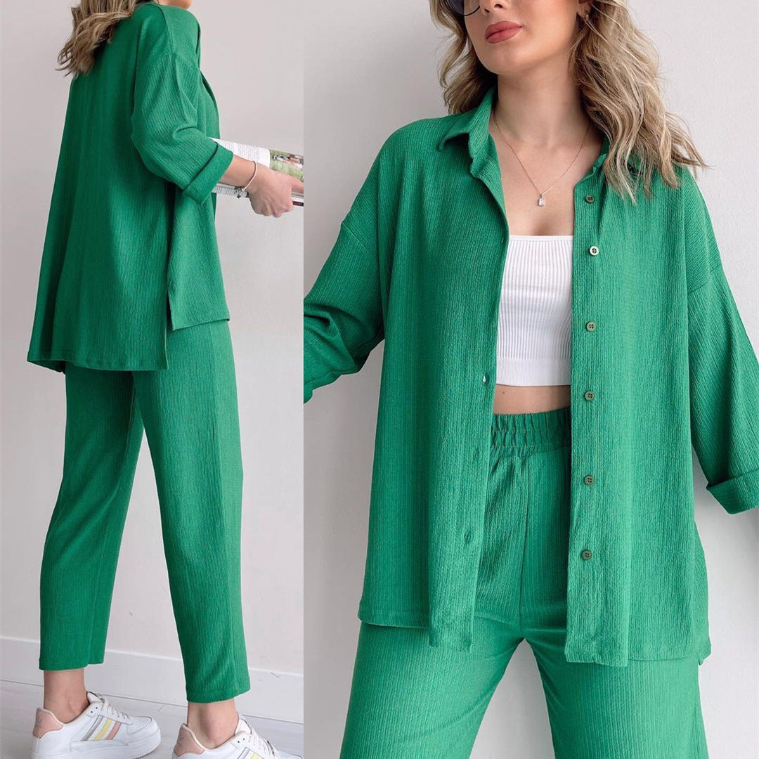 Damen luftiges Freizeit-Ensemble aus atmungsaktivem Stoff EB