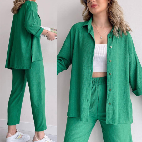 Damen luftiges Freizeit-Ensemble aus atmungsaktivem Stoff EB