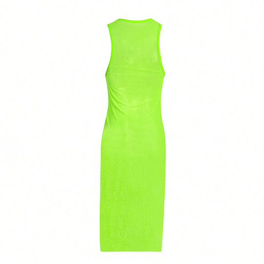 Damen Maxikleid mit seitlichem Raffungselement und trendigem Schnitt EB