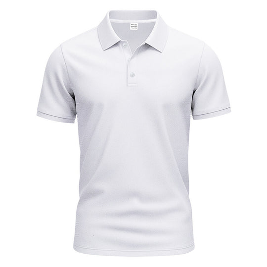 Herren nan Polokragen-Shirt mit schlanker Passform, atmungsaktiver Meshstruktur und flacher Zwei-Knopfleiste EB