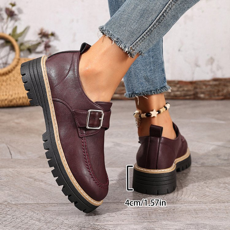 Damen bequeme Clogs mit dekorativem Riemen und rutschfester Sohle EB