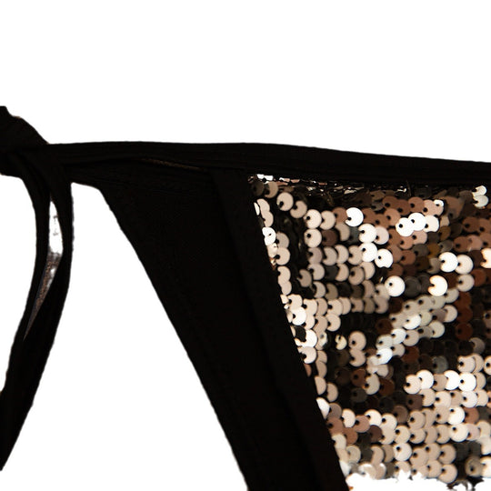 Damen Glitzernder Bikini mit raffinierten Rückendetails EB