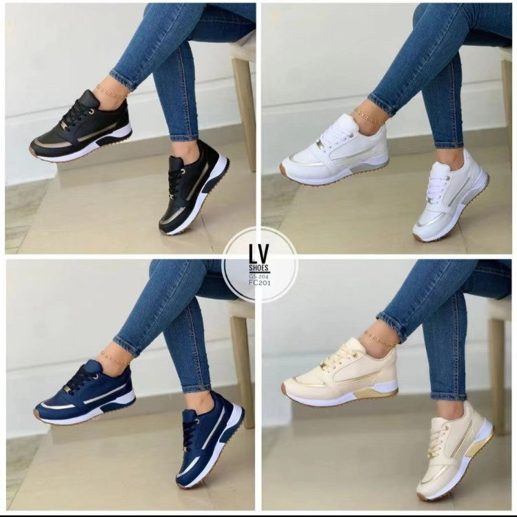 Damen Sportliche Sneakers mit atmungsaktivem Obermaterial und dämpfender Sohle EB