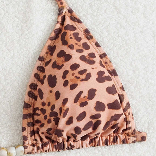 Damen Triangel-Bikini mit seitlichem Slip und verstellbaren Bändern EB
