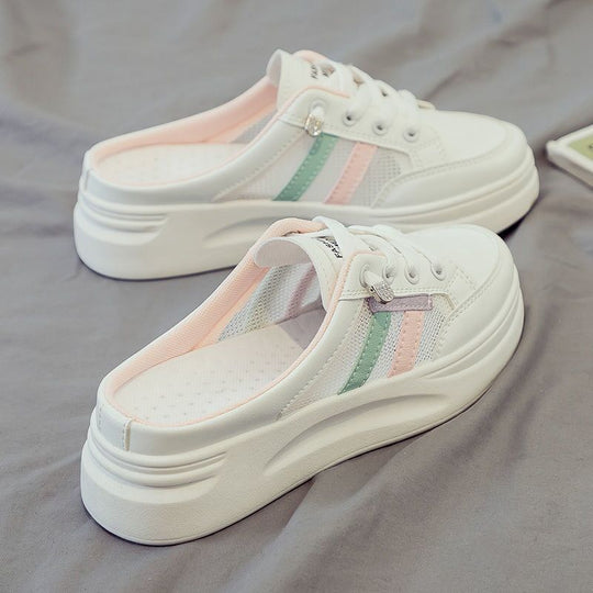 Damen Slip-On Sneakers mit atmungsaktiver Netzstruktur und bequemer Sohle EB