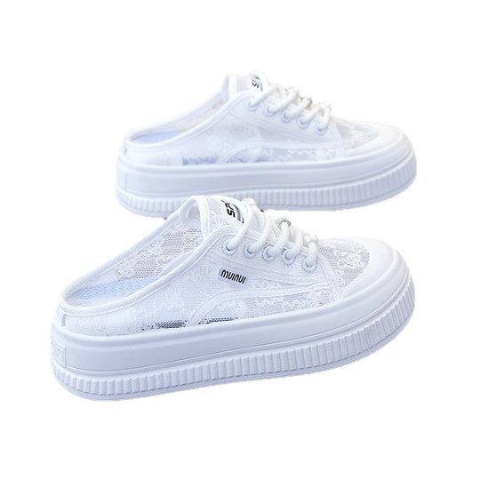 Damen Modische Plateau-Sneaker mit reflektierenden Details EB