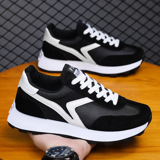 Damen Sportliche Sneakers mit atmungsaktivem Mesh und stoßdämpfender Sohle EB