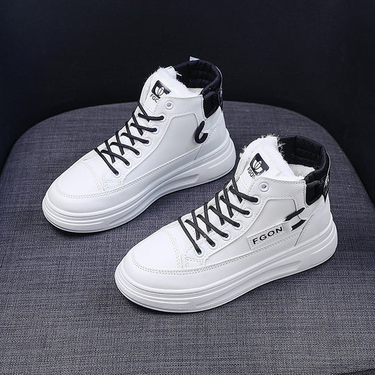 Damen Hohe Sneakers mit kuscheligem Innenfutter und sportivem Design EB