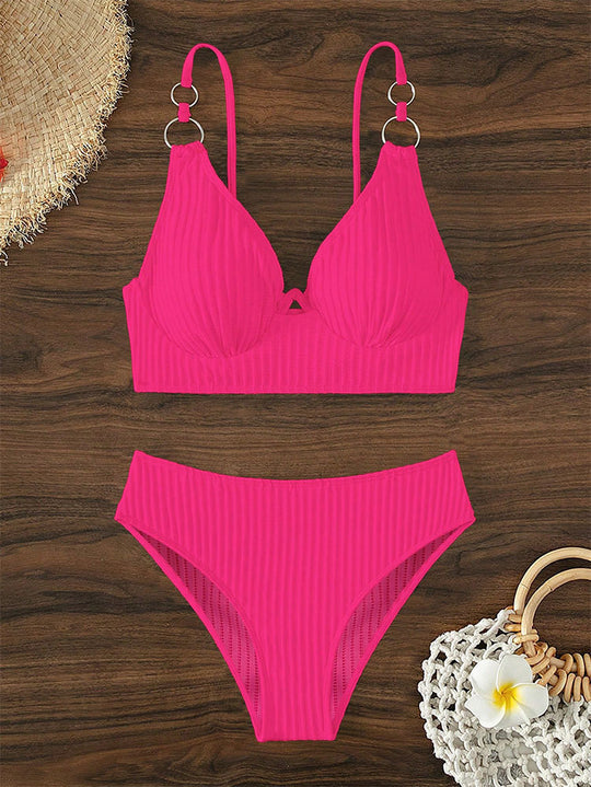 Damen Triangel-Bikini mit schickem Ringdetail EB