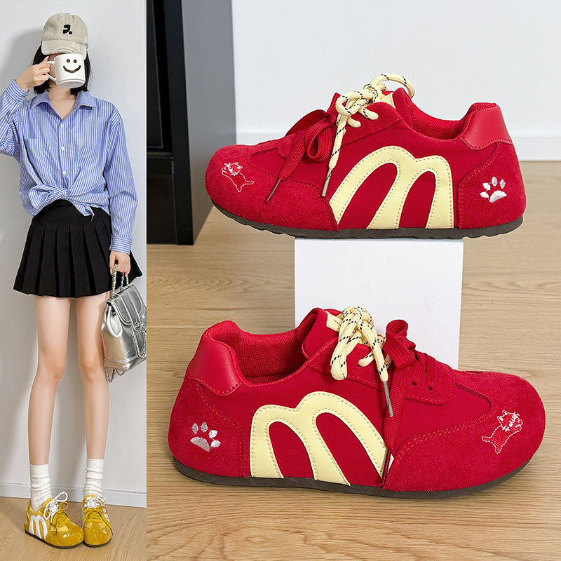 Damen Freizeitsneaker mit tierischem Design und bequemer Dämpfung EB