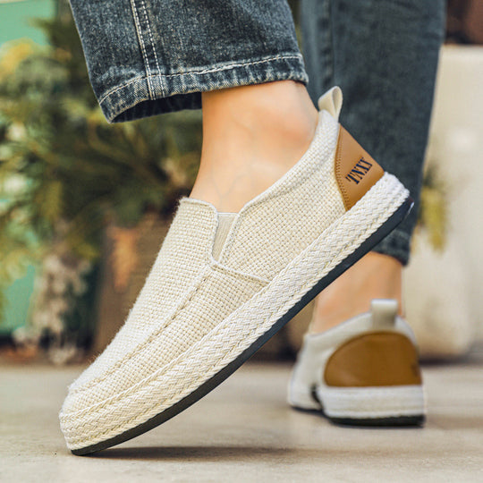 Damen lässige Slip-On Freizeitschuhe mit elastischem Innenfutter EB