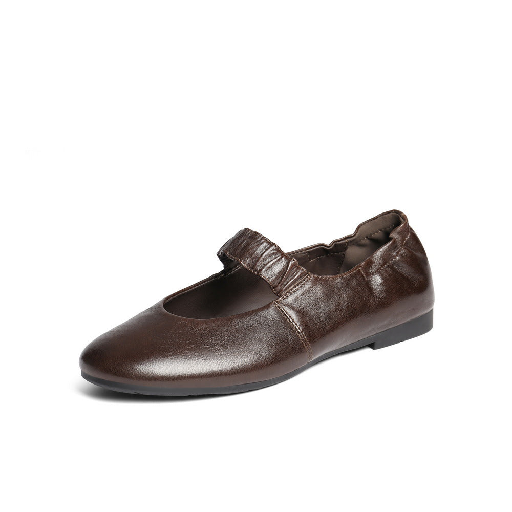 Damen Ballerinas mit modischem Riemen und flexibler Sohle EB