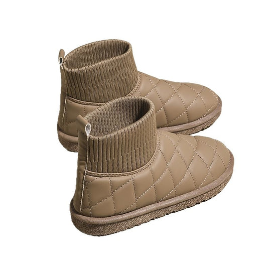 Damen Komfortable Schneestiefel mit warmem Innenfutter und rutschfester Sohle EB