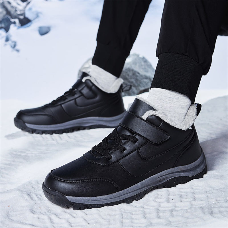 Damen Warmgefütterte Winterstiefel mit rutschfester Sohle und verstellbarem Klettverschluss EB